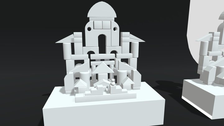 Week8-wood castle 3D Model