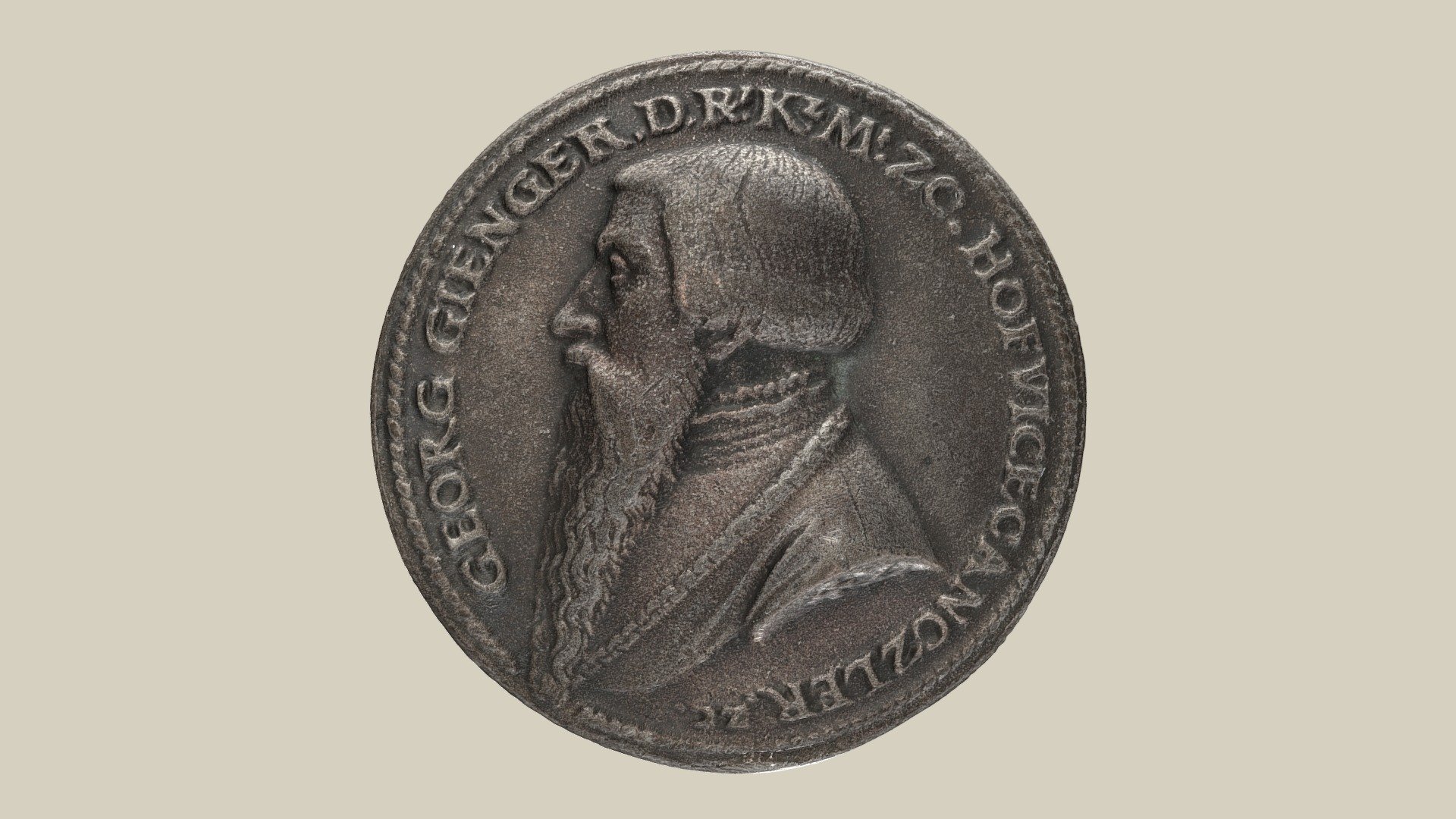 Medaille Gienger — Sketchfab embed 3D viewer