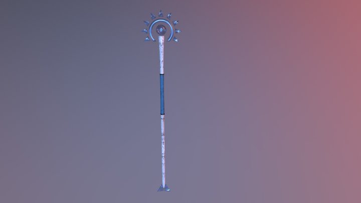 Ice Staff 3D Model