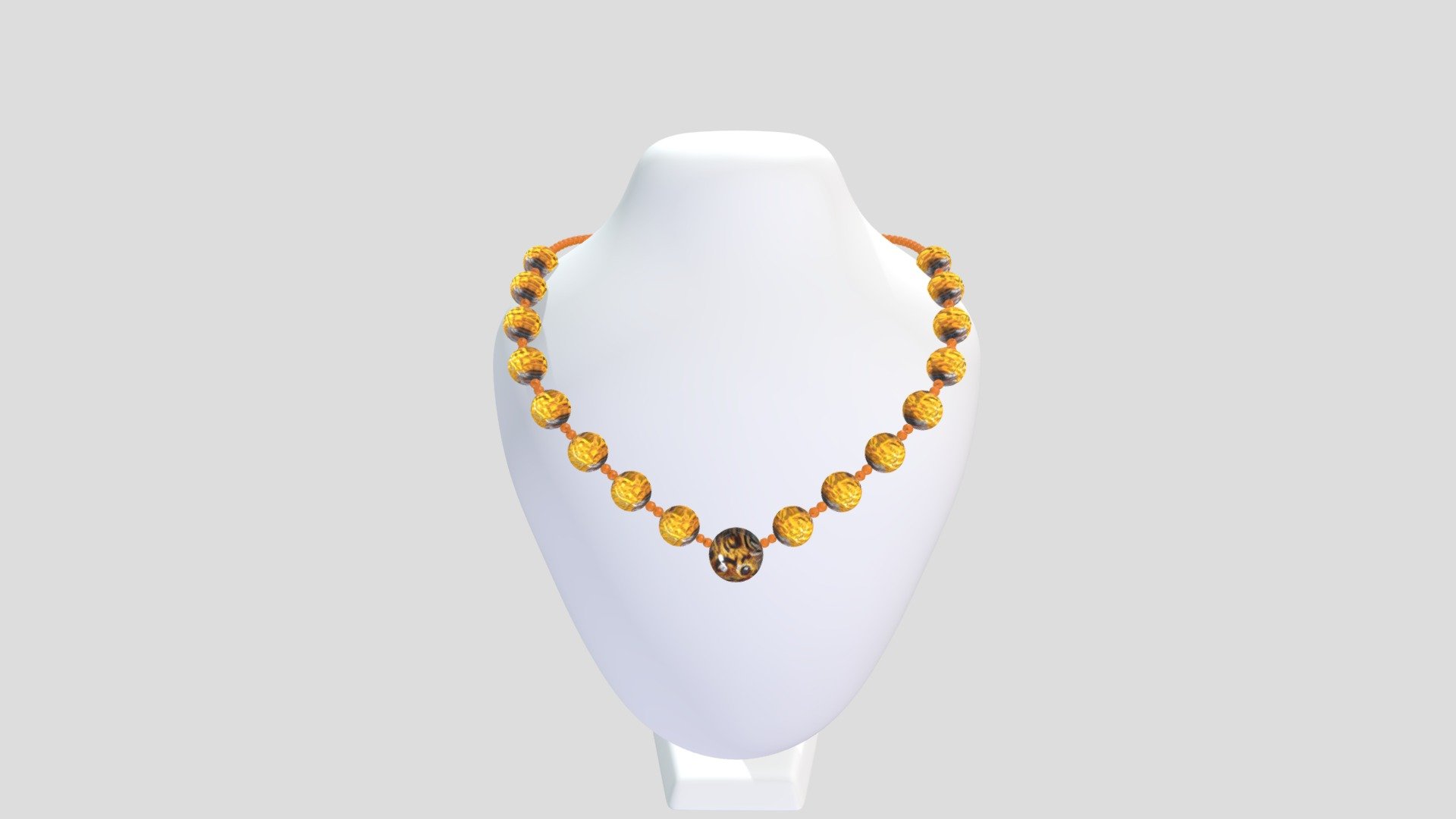 TRENDY CERAMIC BEADS NECKLACE