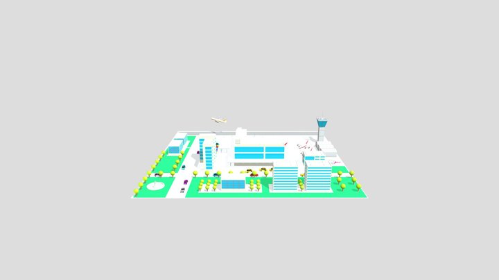 Airport - Isometric 3D Model