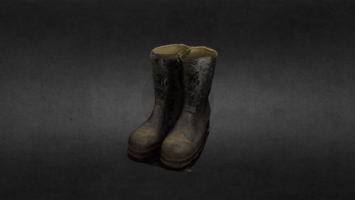 Mining Boots 3D Model