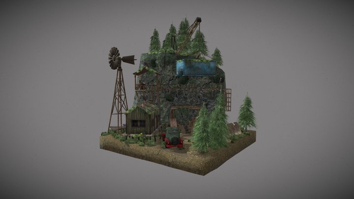 DAE Diorama - Rustborn 3D Model
