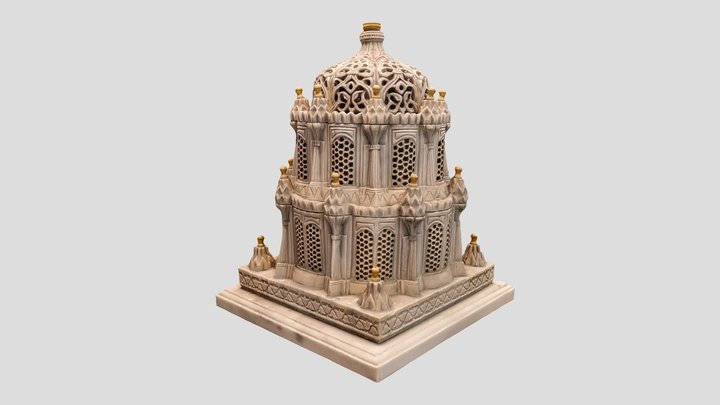 Historical Marble Fountain 3D Model