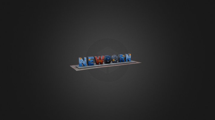 The NewBorn Monument 3D Model