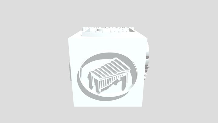 Cubo con 5 Imágenes Camila Menéndez 3D Model