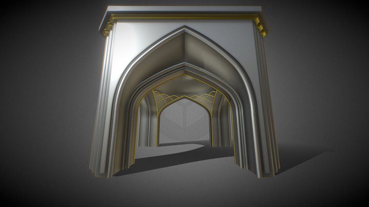 Old Iranian tomb architecture 3D Model