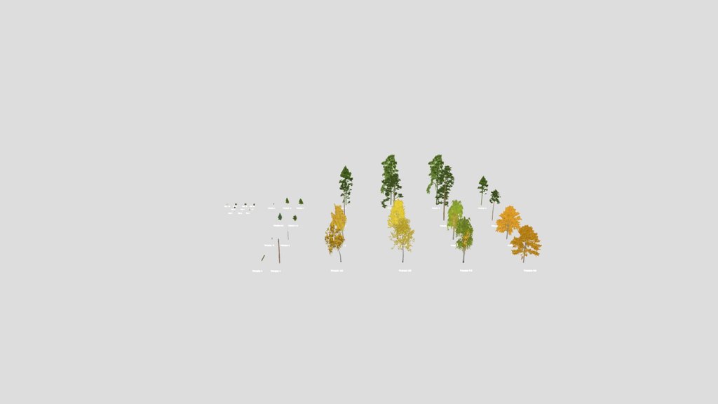 Autumn Forest asset (extra low poly)