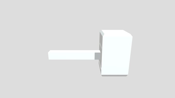 very simple hammer 3D Model