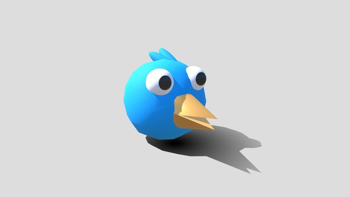 Angry Bird Mesh Menu 3D Model