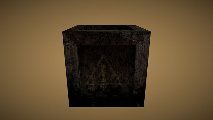 Hazardous crate model 3D Model