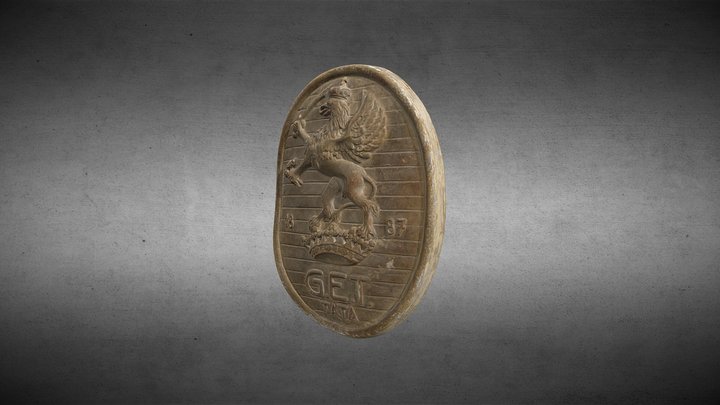 Cserép kapucímer (Gate coat of arms) 3D Model