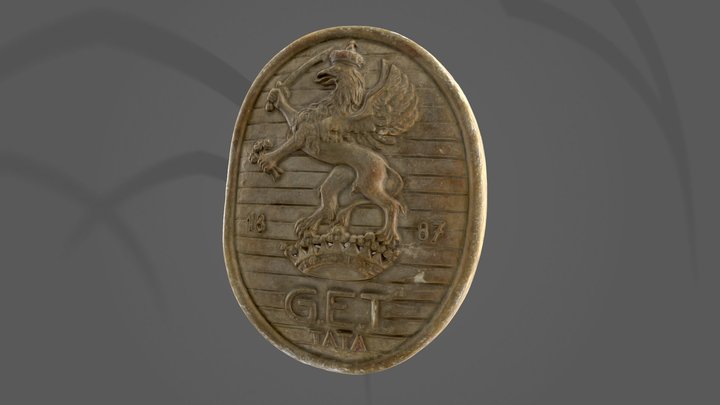 Cserép kapucímer (Gate coat of arms) 3D Model