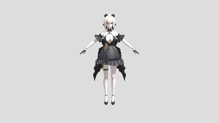Asherah Dress Party (Star Savior) 3D Model