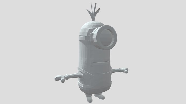 (BROKEN) Unused One-eyed Kevin Minion. 3D Model