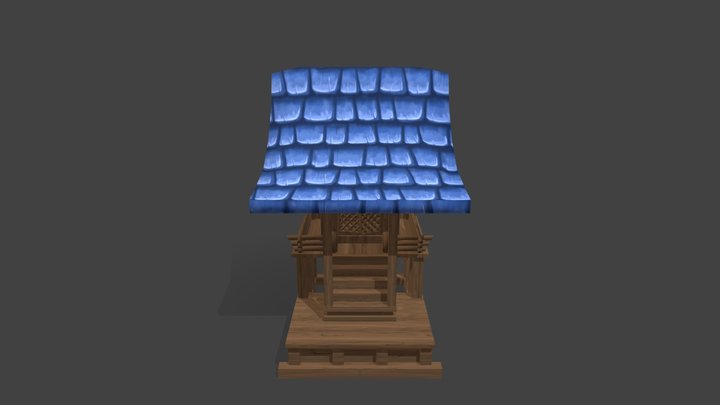 Japanese temple 3D Model