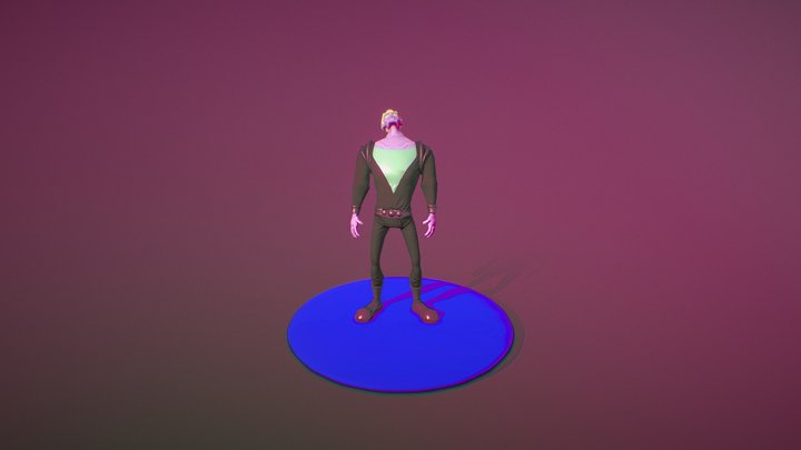 charaAnime_defeated 3D Model