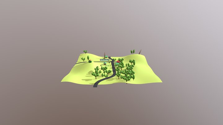 Cartoon Land 3D Model