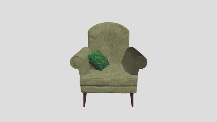 Comfy Arm Chair 3D Model