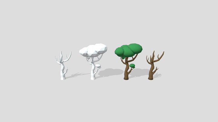 Low poly Tree 3D Model