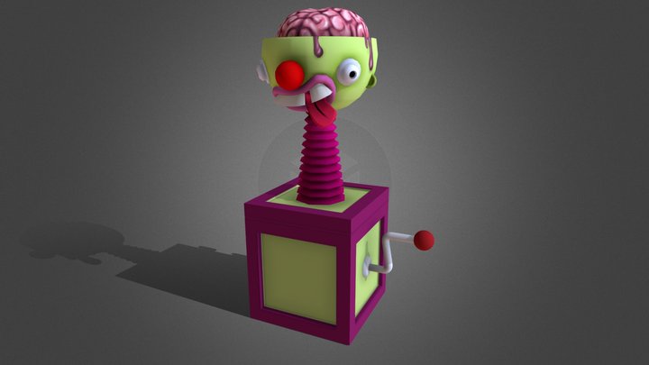 Jack-in-a-box Animation 3D Model