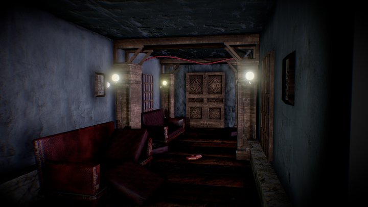 Mysterious Hallway 3D Model
