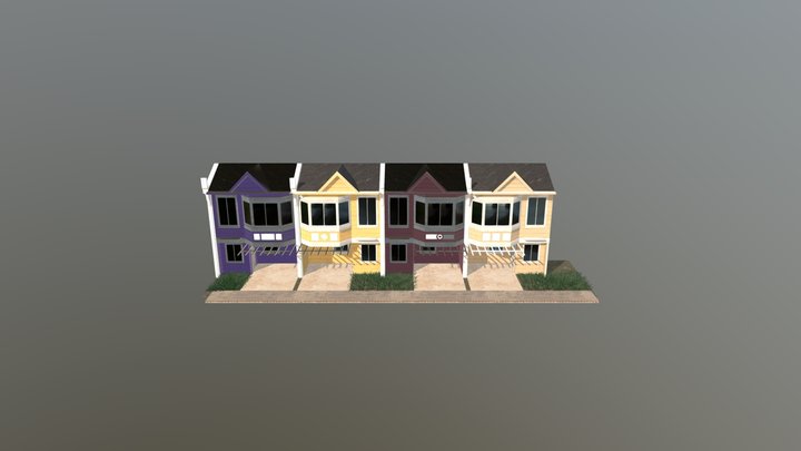 Pontefino Houses 3D Model