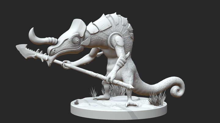 Fan art Lizalfos from The Legend of Zelda - BOTW 3D Model
