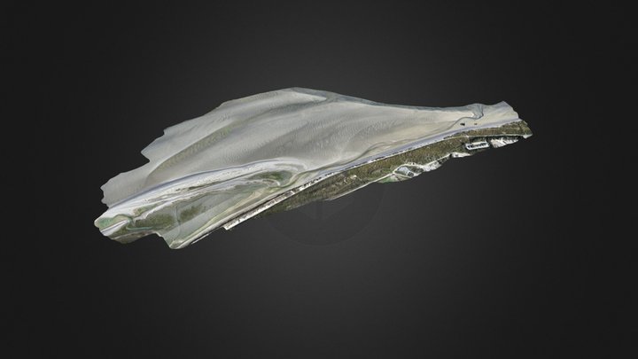 CAYEUX-SUR-MER (80) - Banc de sable 3D Model