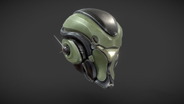 Sci Fi Helmet 3D Model