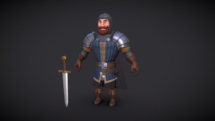 Knight_Sword 3D Model