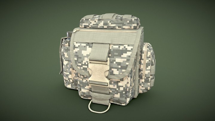 Military/Tactical Multi Pouch Bag_02 – Gratis 3D-model STL