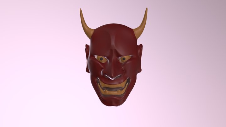 Hannya Mask 3D Model