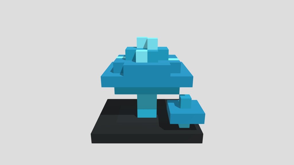 Glowing Mushroom - Voxel 32x32 (Animated)