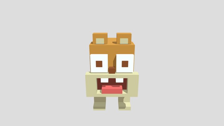 Tabby Cat - Crossy Road 3D Model