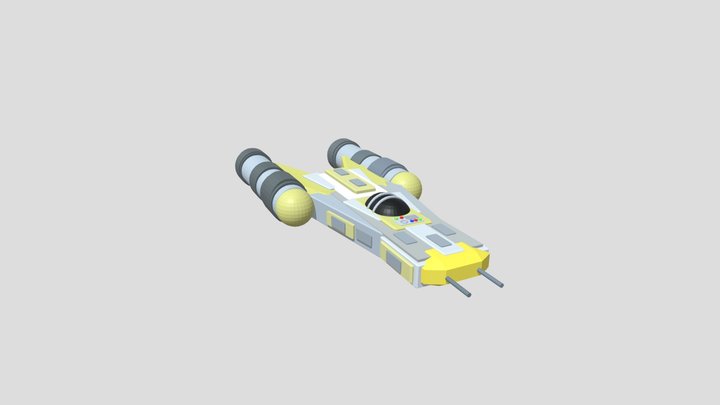 Y-Wing Design Star Wars 3D Model