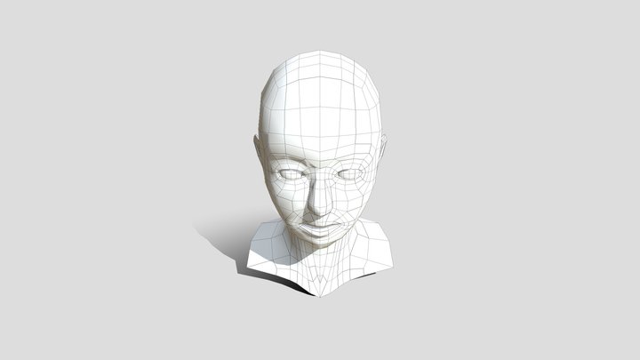 Human head 3D Model