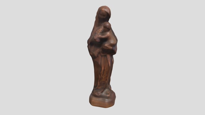 Mary with baby Jesus 3D Model