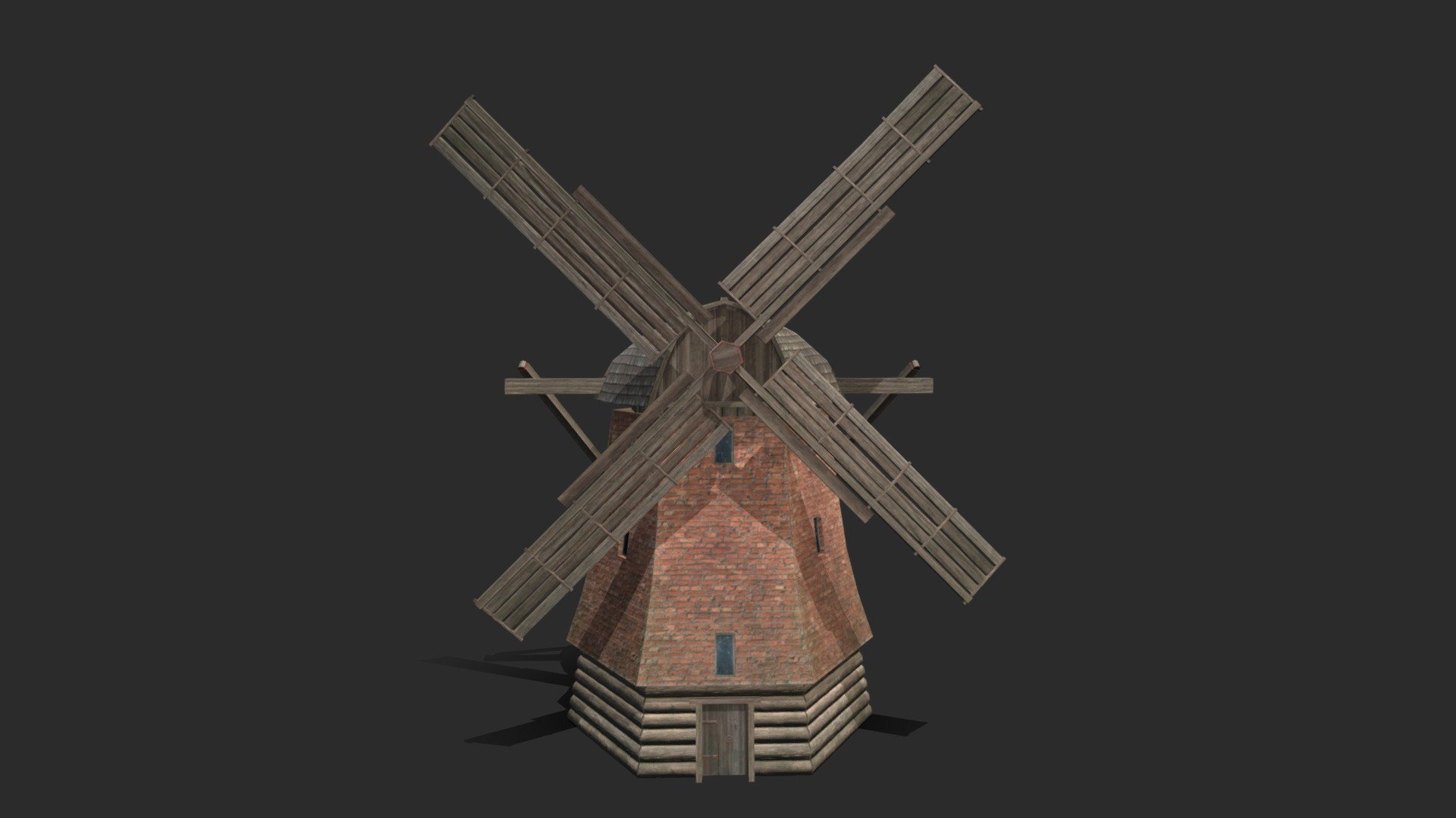 Windmill Download Free 3D model by bobrik00 (bobrik00