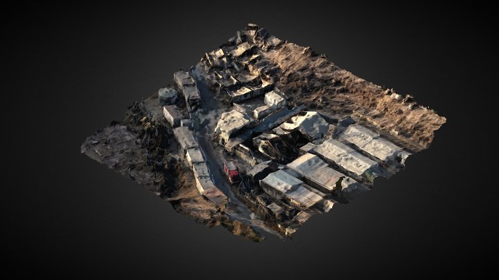 Moria Refugee Camp 3D Model