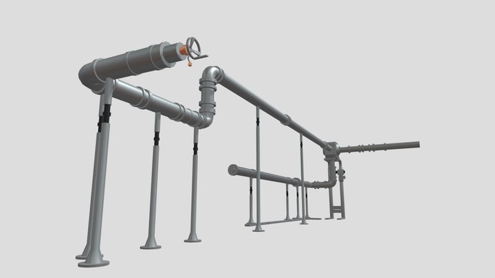 Cooling Pipes 3D Model