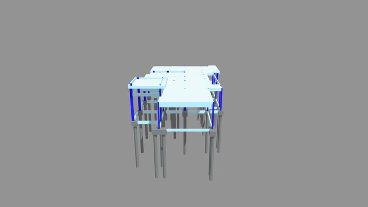 Projeto Estrutural em CA - Lagoa Formosa - MG 3D Model