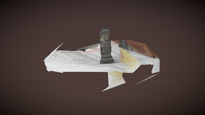 Escultura Monolito de Piedra 3D Model