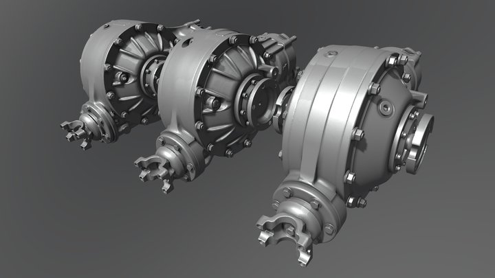 Winters 10" quick change rearend 3D Model