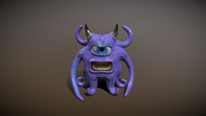 Mr. Frank The Tentacle Monster! 3D Model