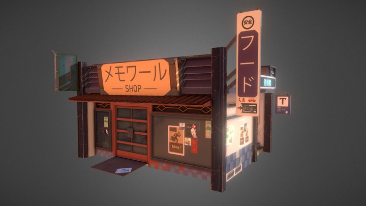 Japanese Shop - Gravity Knights 3D Model