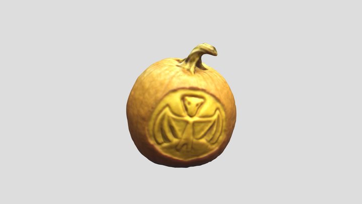 Bat Pumpkin 3D Model