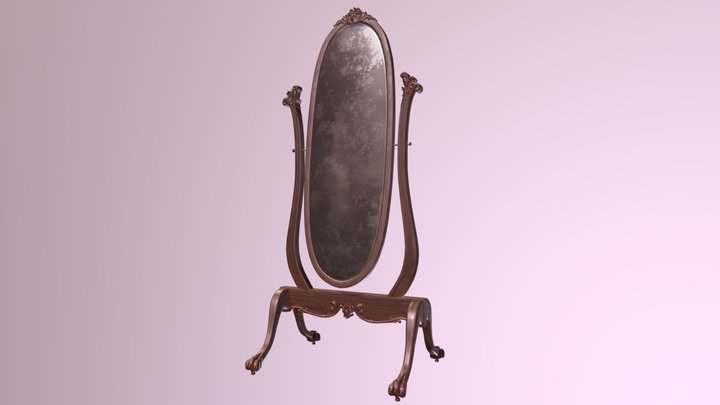 Antique Mirror 3D Model