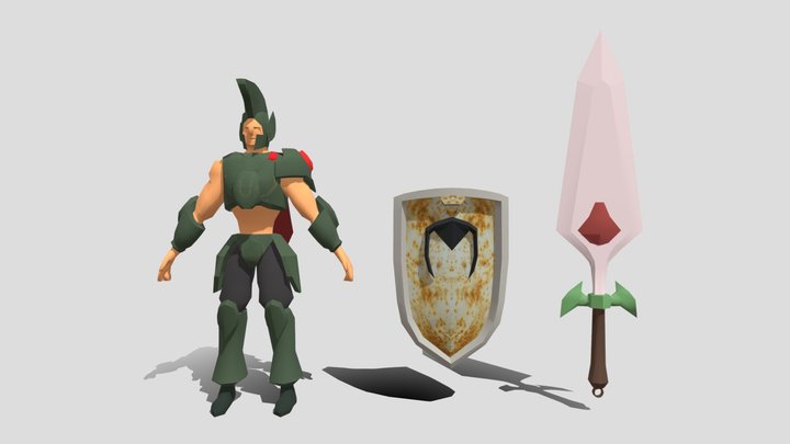 personaje con texturas 3D Model