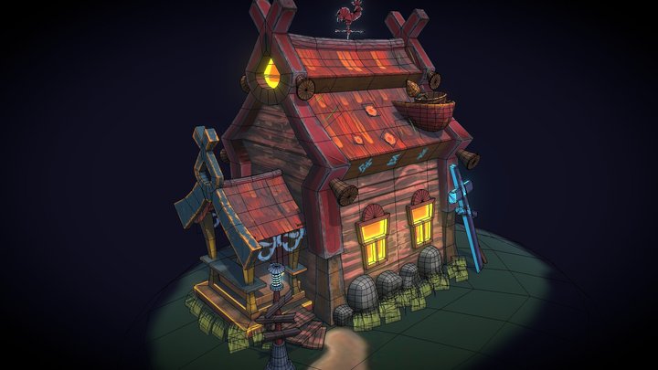 Old Hut 3D Model